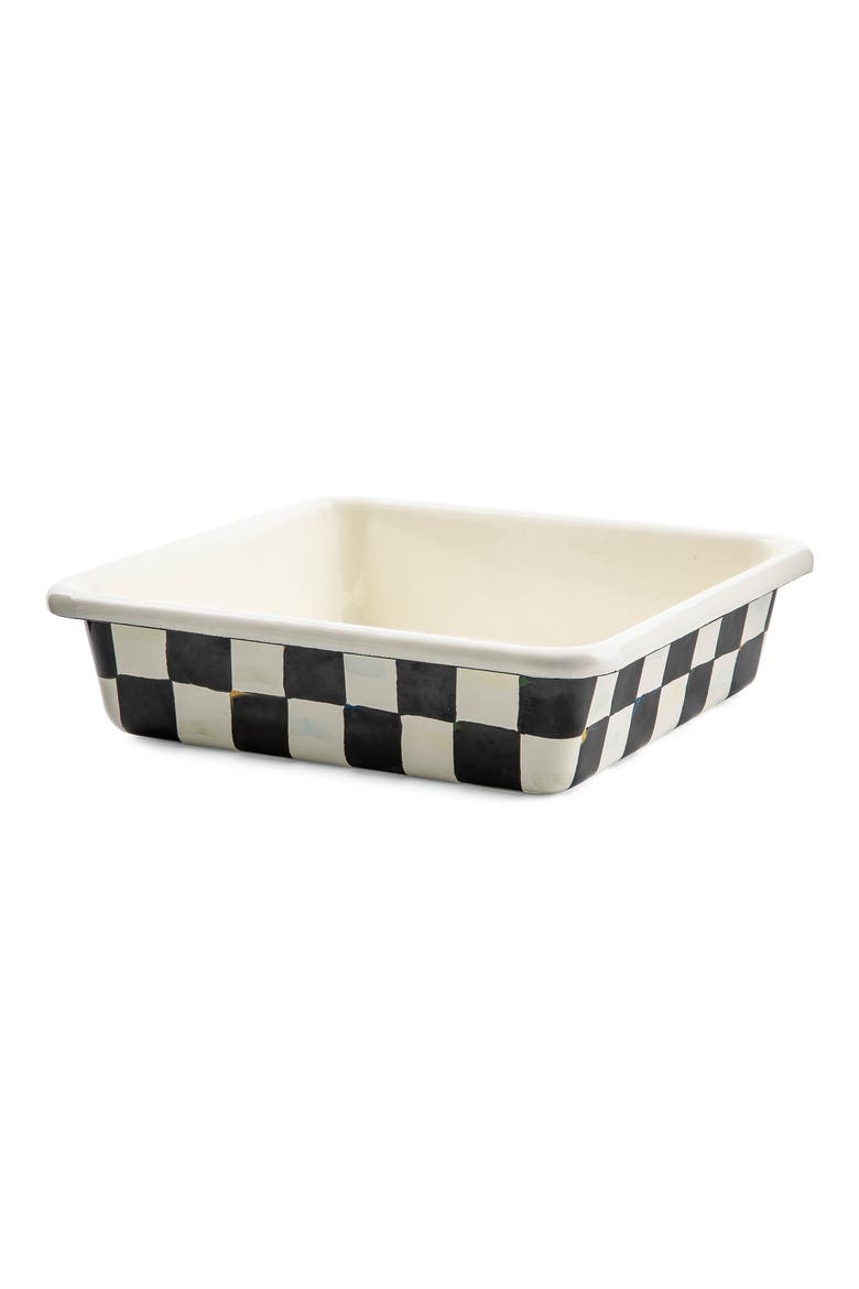 Courtly Check Baking Pan, Main, color, BLACK/ WHITE
