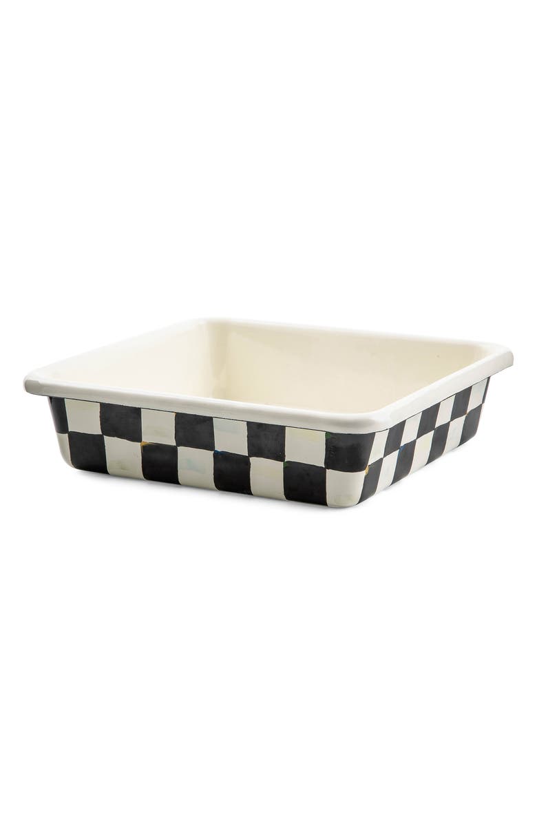 MACKENZIE CHILDS Courtly Check Baking Pan, Main, color, Black/ White