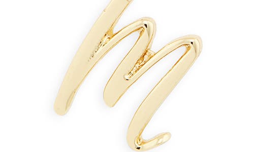 Baublebar Initial Charm Chain Braclet In Gold