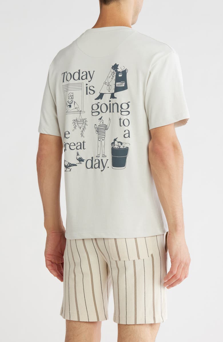 DENIM AND FLOWER Graphic T-Shirt, Alternate, color, Beige