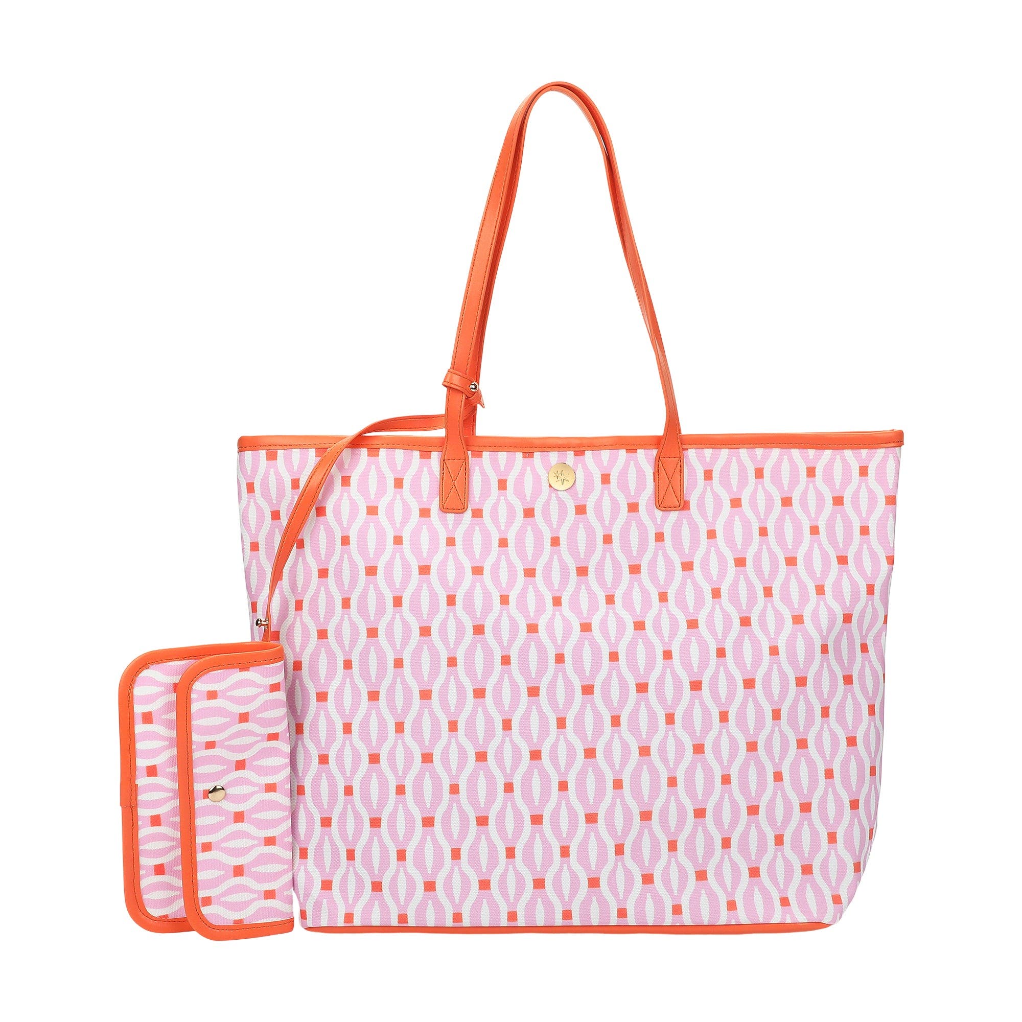 Oversized Tote Bag with Detachable Wristlet Pouch, Alternate, color, Multicolor