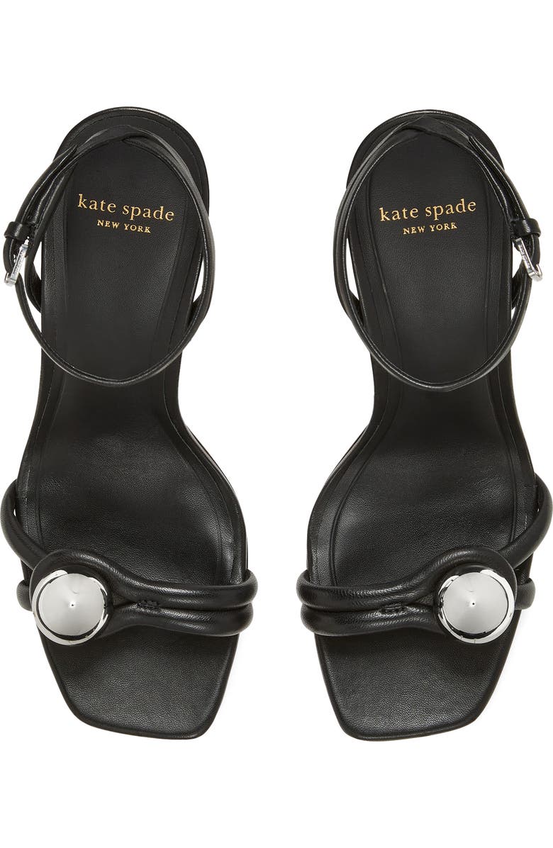 Kate Spade New York harmony ankle strap sandal, Alternate, color, Black