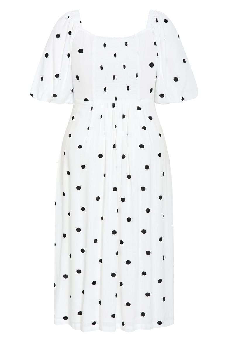 Nala Dot Maxi Dress, Alternate, color, BLACK POLKA DOT