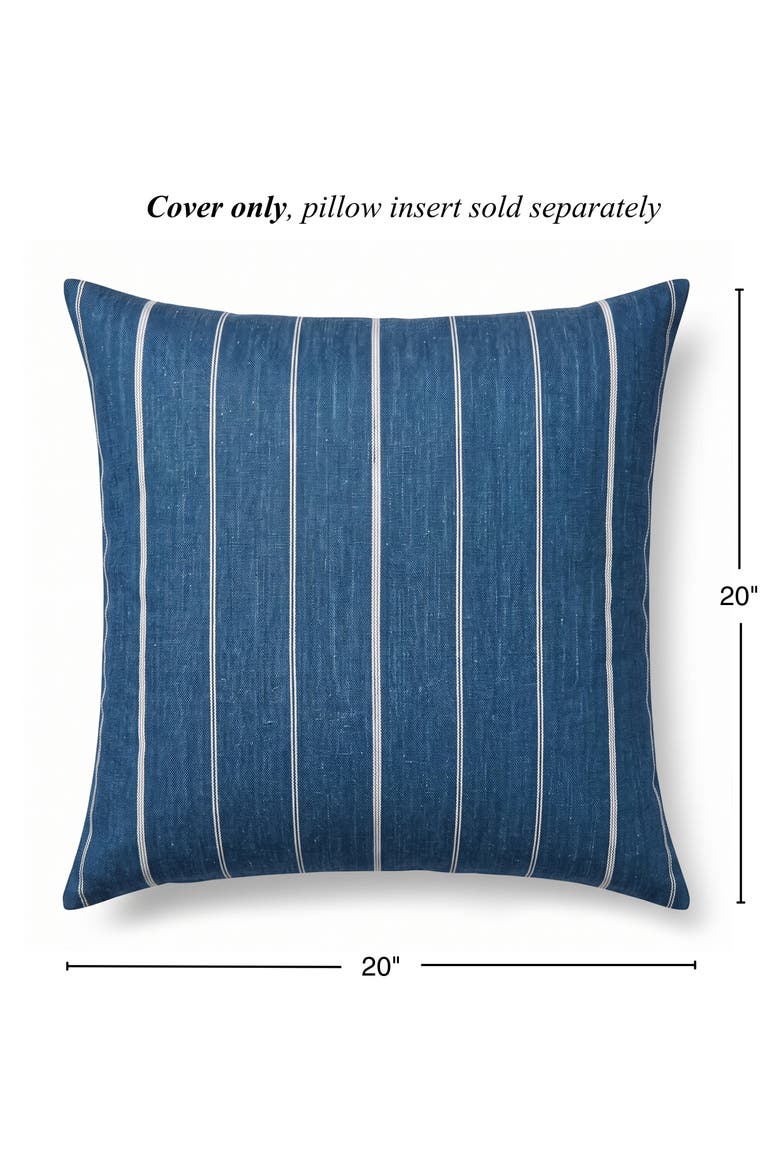Loma Striped Pillow Cover, Alternate, color, Vista Blue