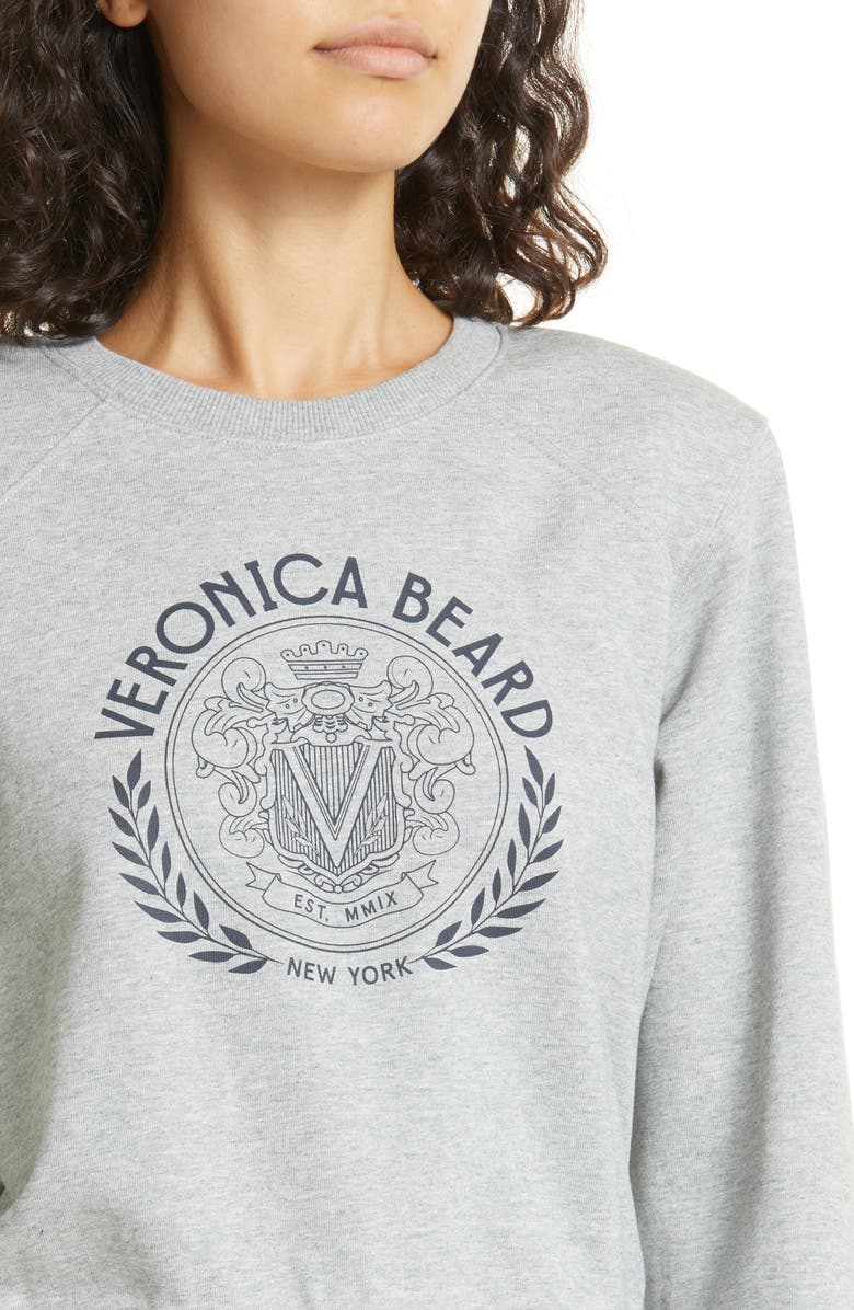Veronica Beard Beaumont Logo Cotton Blend Graphic Sweatshirt, Alternate, color,