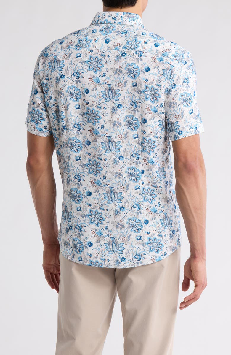 SOUL OF LONDON Short Sleeve Sport Shirt, Alternate, color, Blue/ Bleu