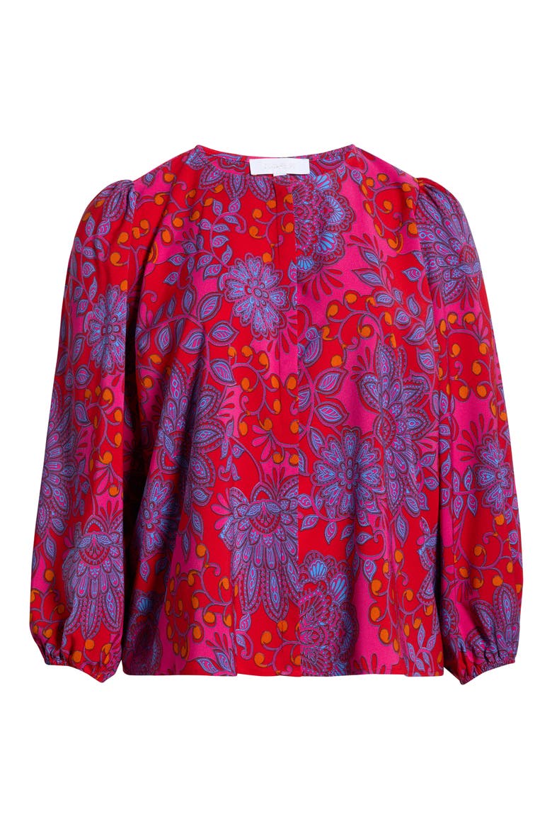 Darret Floral Marwa Button-Up Shirt, Alternate, color, FUCHSIA-MULTI
