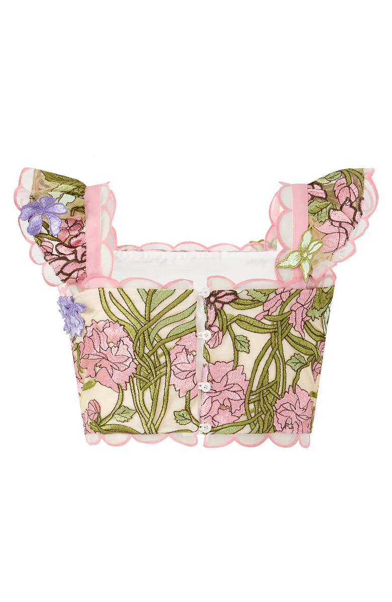 Marlo Kids Bonnie Sleeve Embroidered Top, Alternate, color, Floral