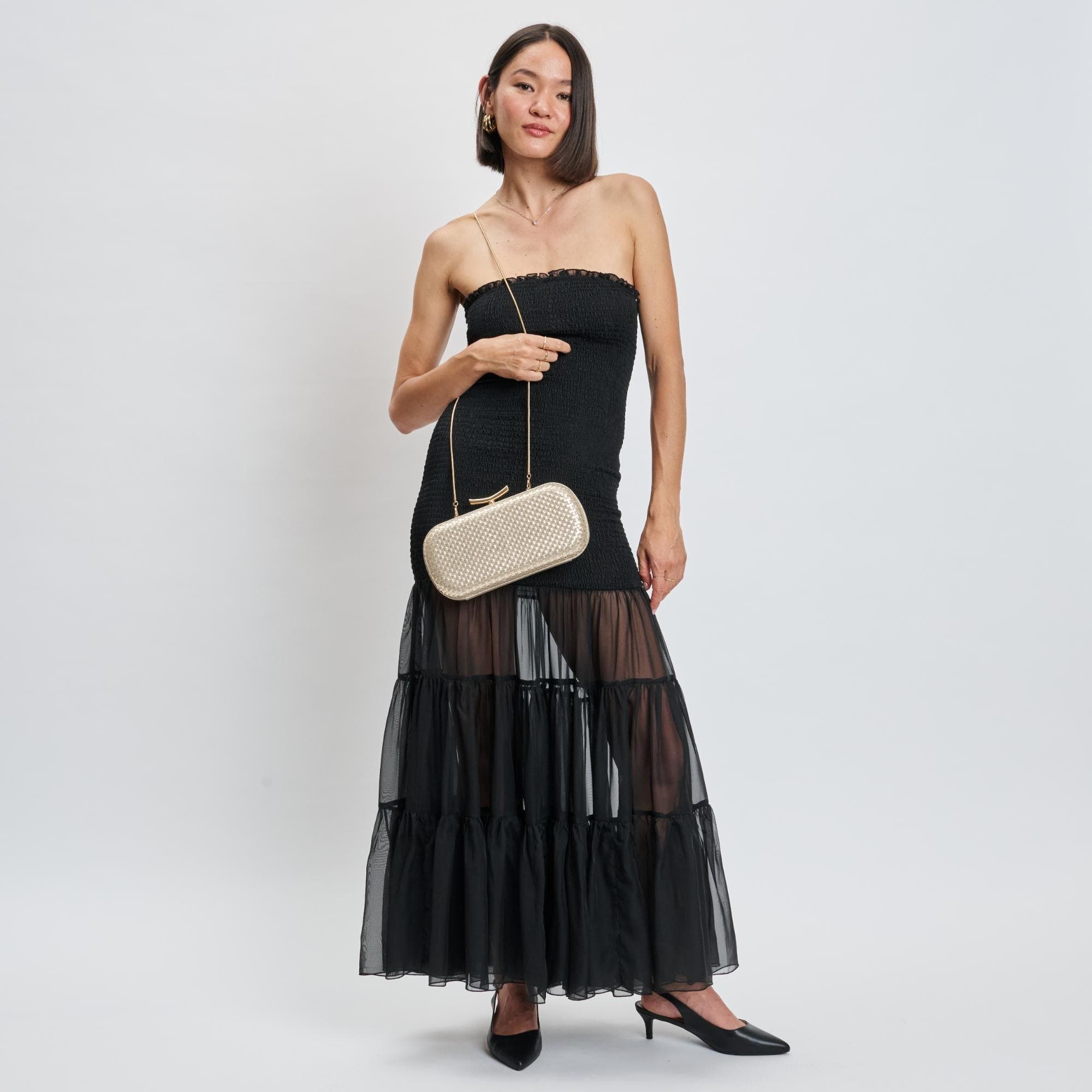 Victoria Evening Bag, Alternate, color, Gold