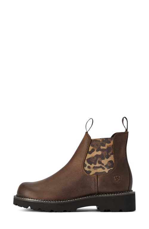 Ariat Lug Sole Chelsea Boot In Distressed Tan