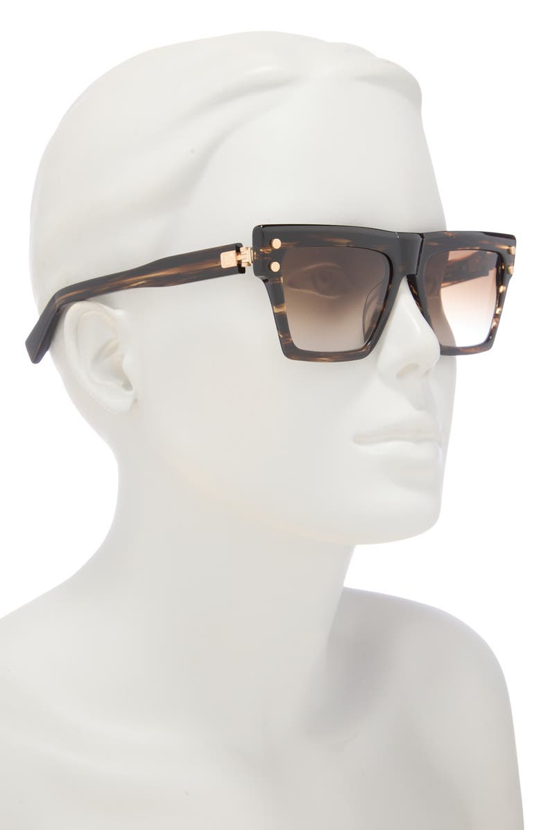 Balmain 54mm Square Novelty Sunglasses, Alternate, color,