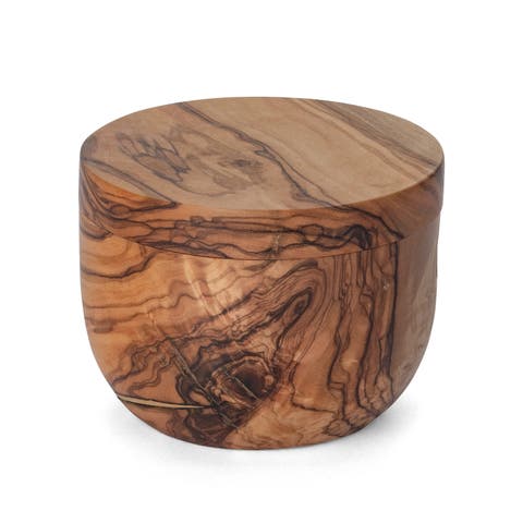 France Olive Wood Salt Keeper