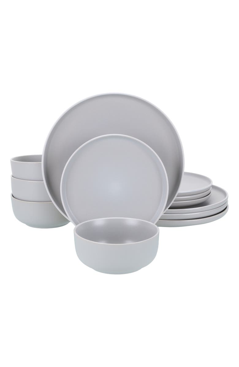 BIA Cordon Bleu 12-Piece Temp Stoneware Dinnerware Set, Main, color, Stone