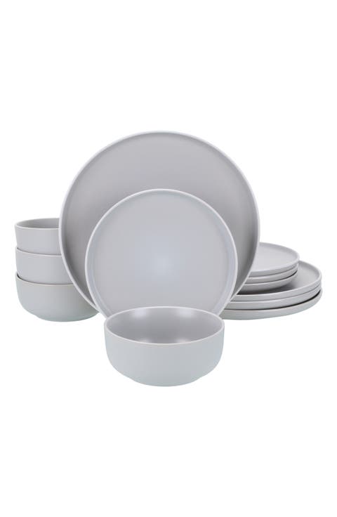 12-Piece Temp Stoneware Dinnerware Set