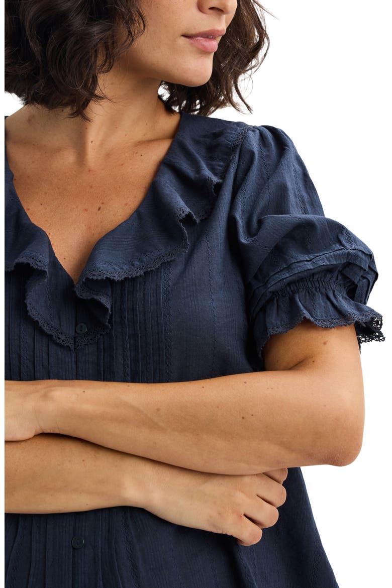 The Lou Lou Nursing Blouse, Alternate, color, Navy