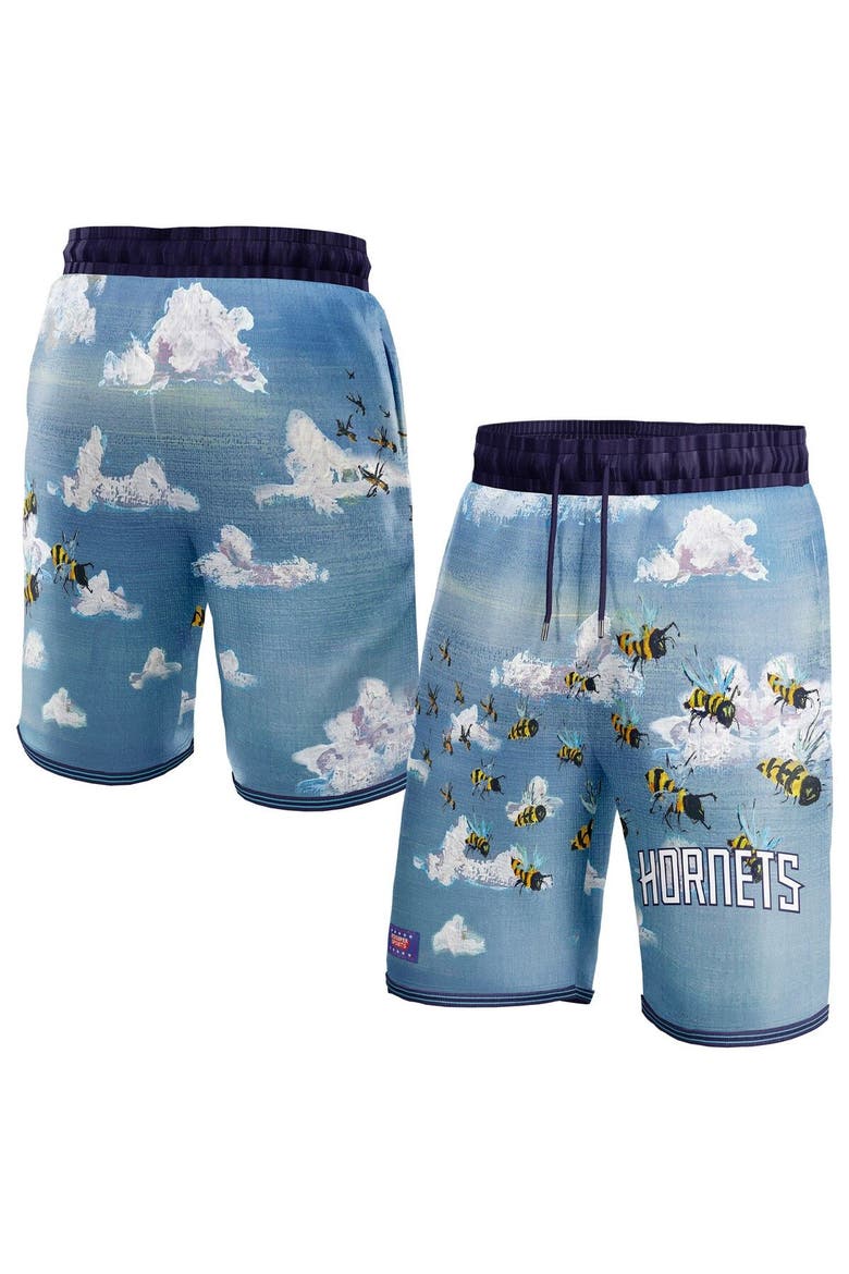 Unisex NBA & KidSuper Studios by Fanatics Blue Charlotte Hornets Hometown Shorts, Main, color, Blue