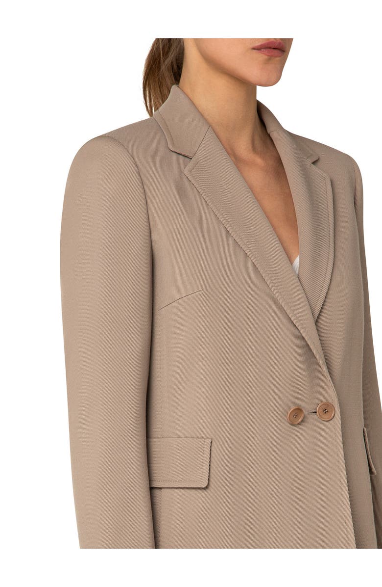 Akris punto Wool Tricotine Boyfriend Blazer, Alternate, color, 