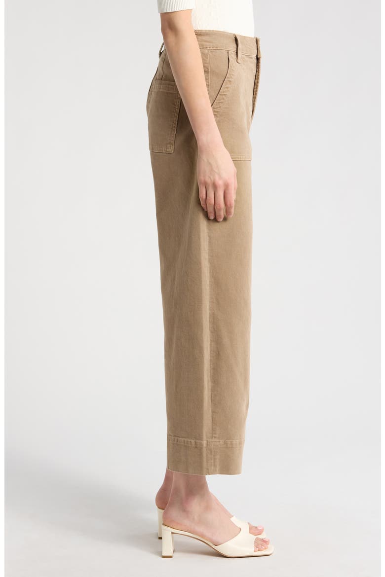 Cameron High Waist Ankle Wide Leg Utility Jeans, Alternate, color, VINTAGE CAMEL TAN