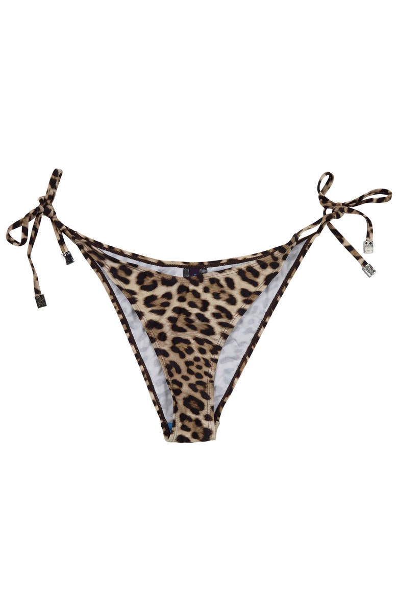 Lords of Harlech Leopard Brown Womens Bikini Bottom, Alternate, color, Leopard Brown