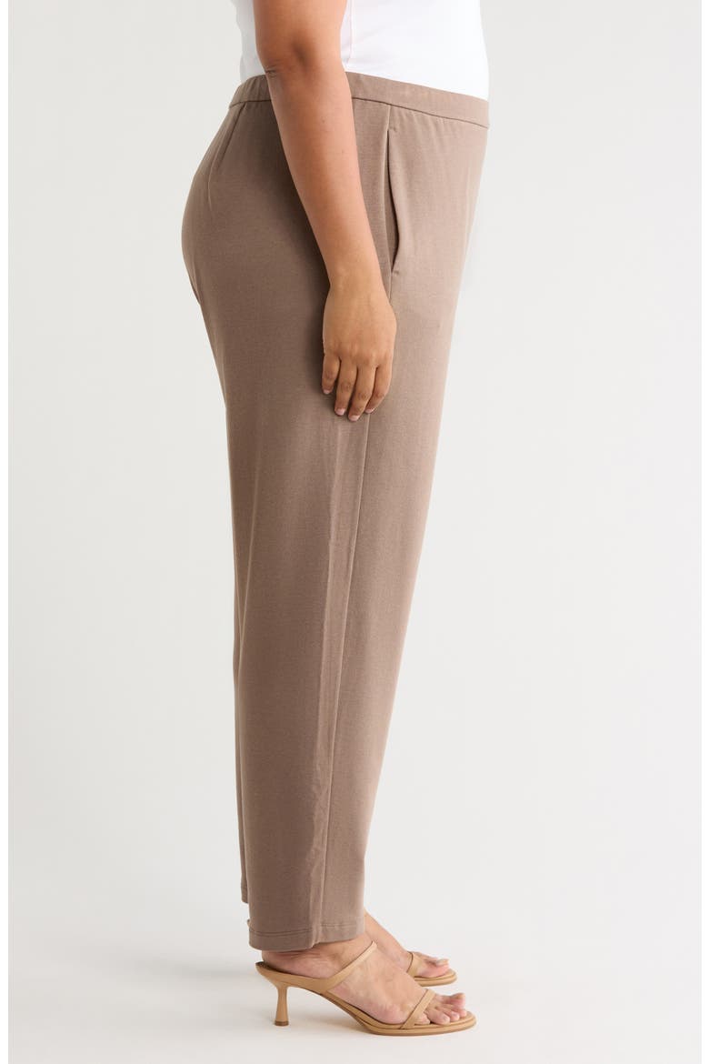 Stretch Organic Cotton Slouch Ankle Pants, Alternate, color, TAN