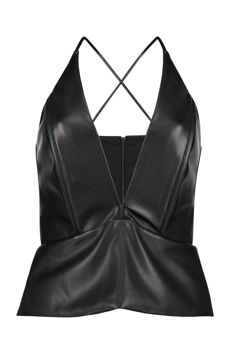 Bishop + Young Ethey Peplum Top, Alternate, color, Black