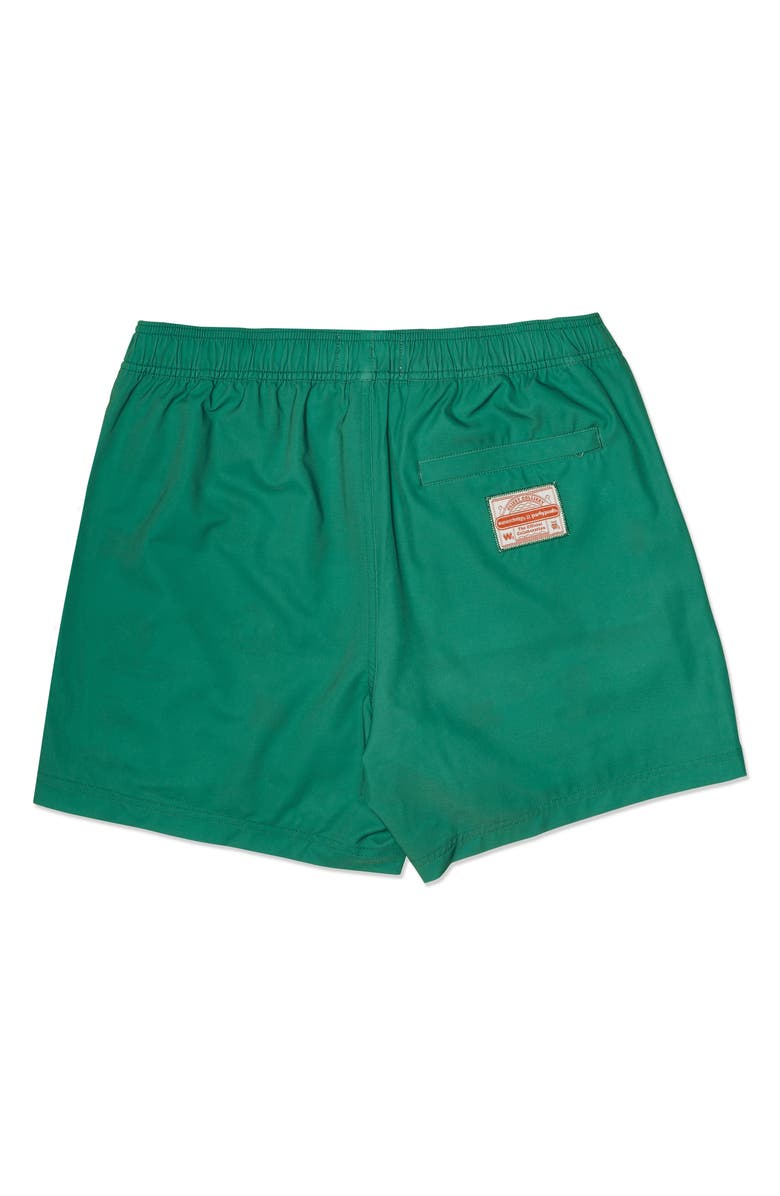 Party Pants x Wienerschnitzel Glizzy On the Green Game Changer Swim Shorts, Alternate, color, Green