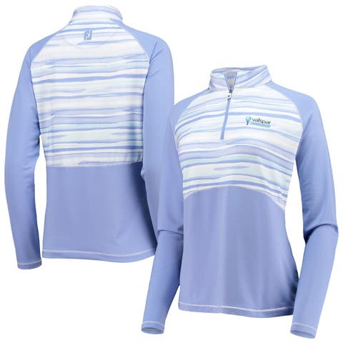 Women's FootJoy Purple Valspar Championship Watercolor Raglan Half-Zip Top