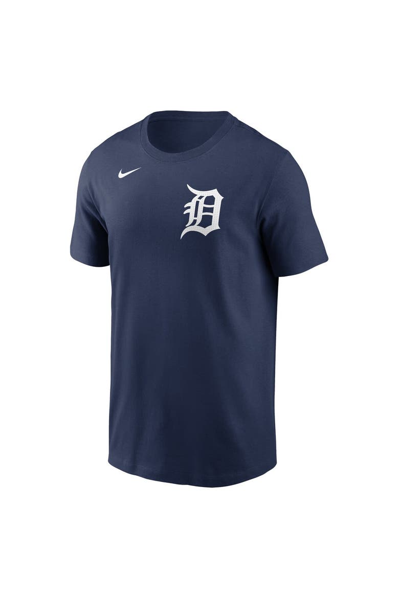 Men's Nike Navy Detroit Tigers Fuse Wordmark T-Shirt, Alternate, color, Navy