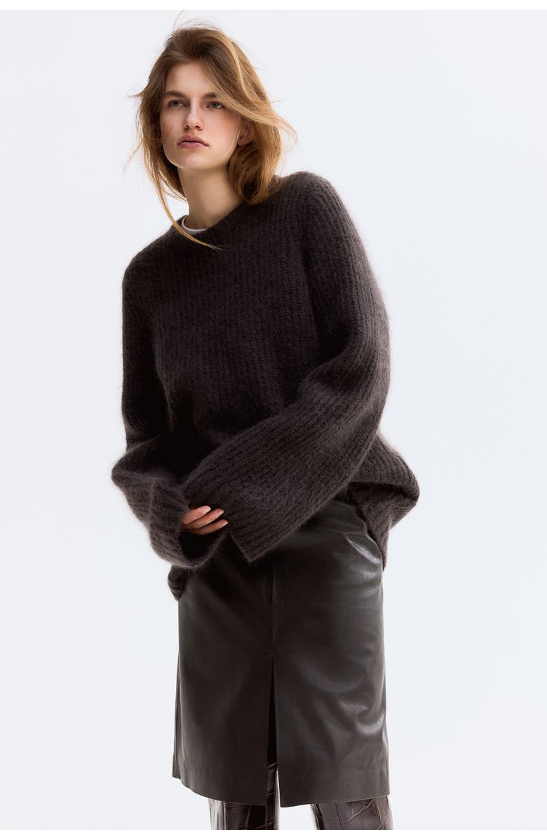 H&M Coated Skirt, Alternate, color, 