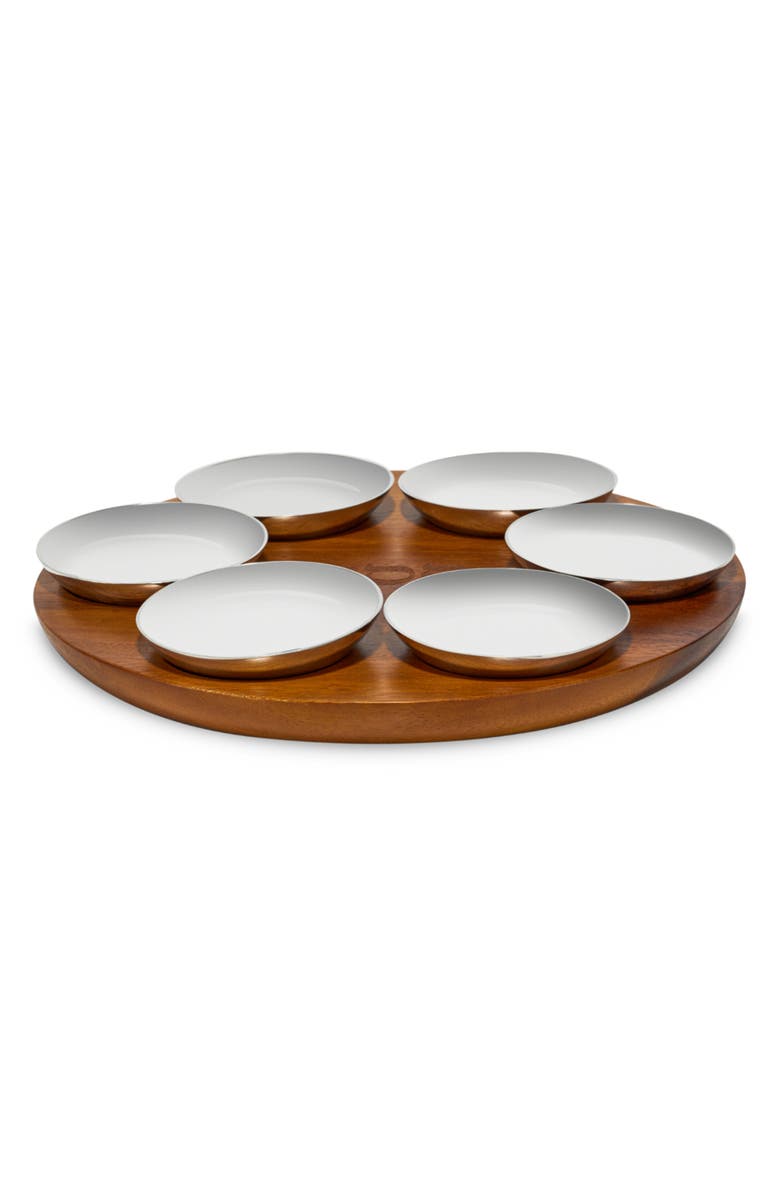 Nambé Unity Seder Plate, Alternate, color, Silver