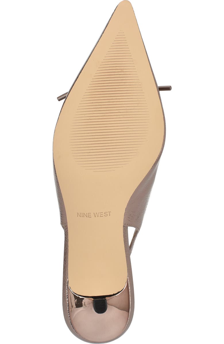 Nine West Anora Slingback Pointed Toe Pump, Alternate, color, Bronze