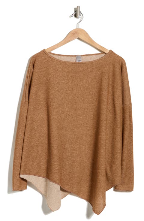 Dolman Sleeve Asymmetric Hem Sweater