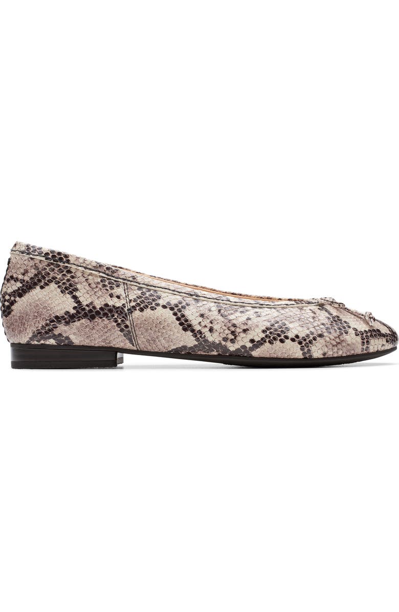Clarks<sup>®</sup> Fawna Lily Ballet Flat, Alternate, color, Snake Print