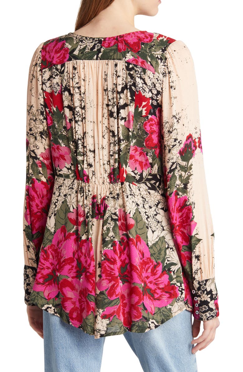 Free People Mikayla Print Long Sleeve Tunic, Alternate, color, 