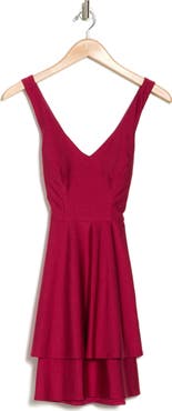 Jump Apparel V-Neck Skater Dress