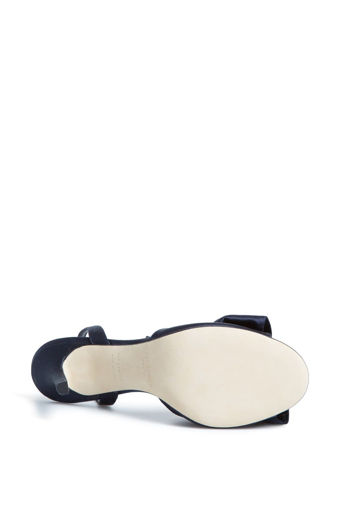 'ilexa' satin sandal, Alternate, color, NAVY SATIN
