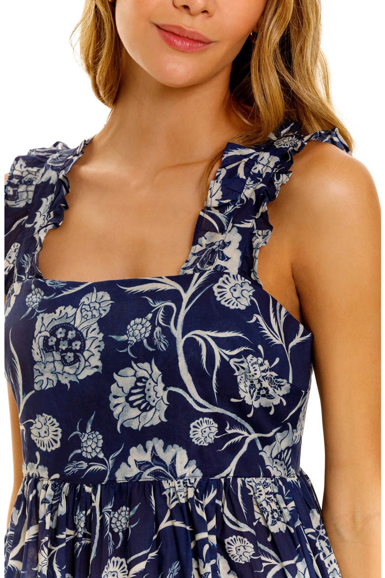 Mika Claire Blue Linen Nightgown, Alternate, color, CLAIRE BLUE