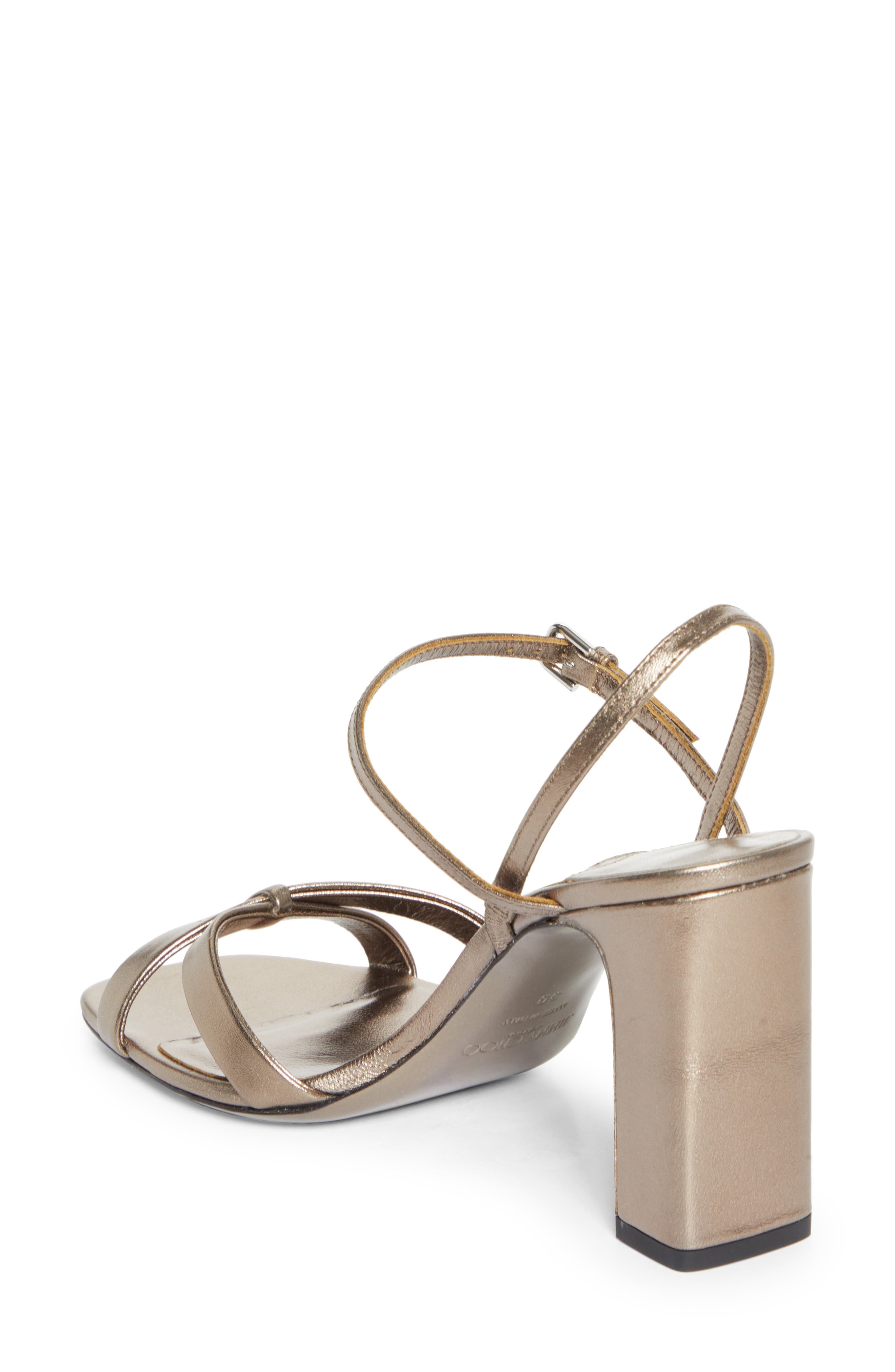 Jimmy Choo Elsy Block Heel Sandal, Alternate, color, Pewter
