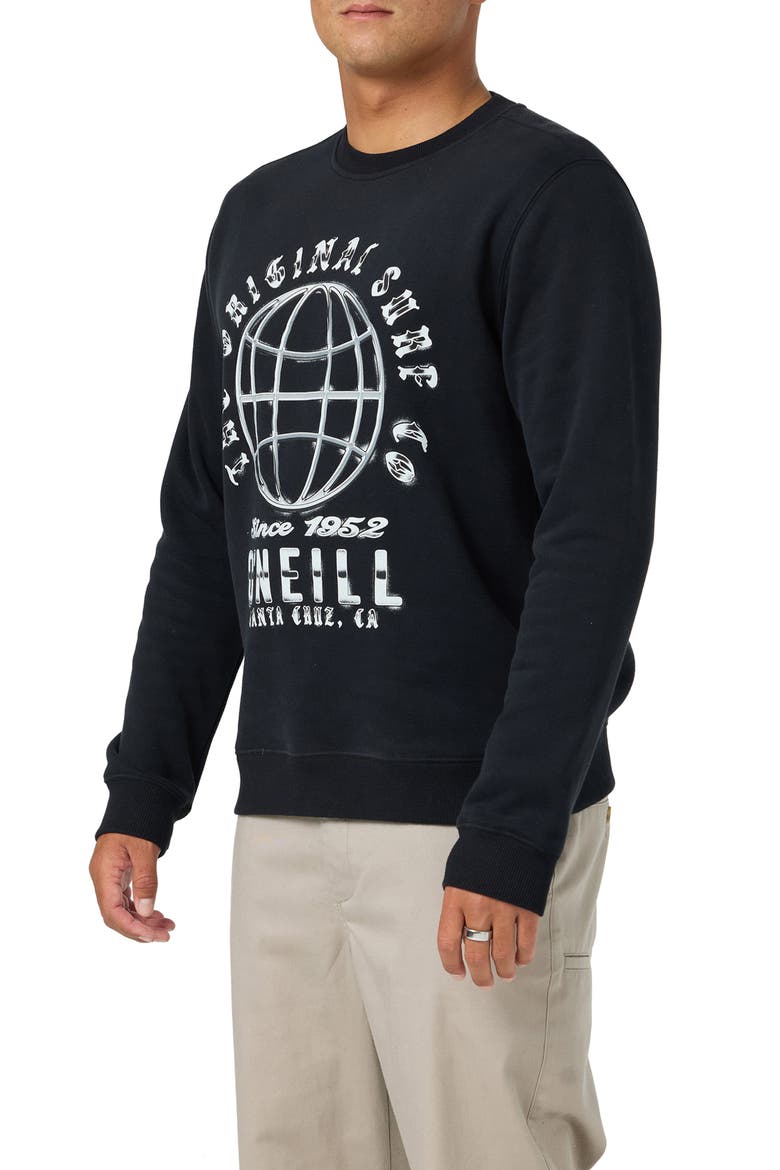 Fam Classic Fleece Crewneck Sweatshirt, Alternate, color, BLACK