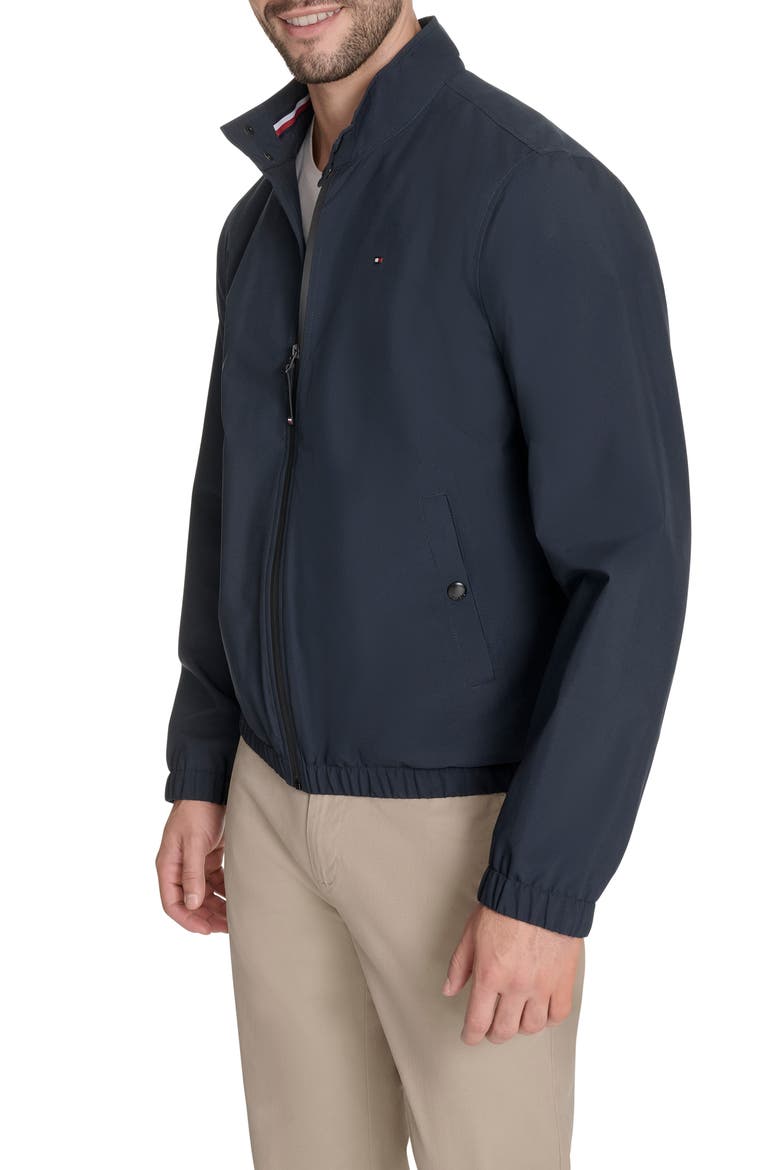 Stretch Bomber Jacket, Alternate, color, NAVY