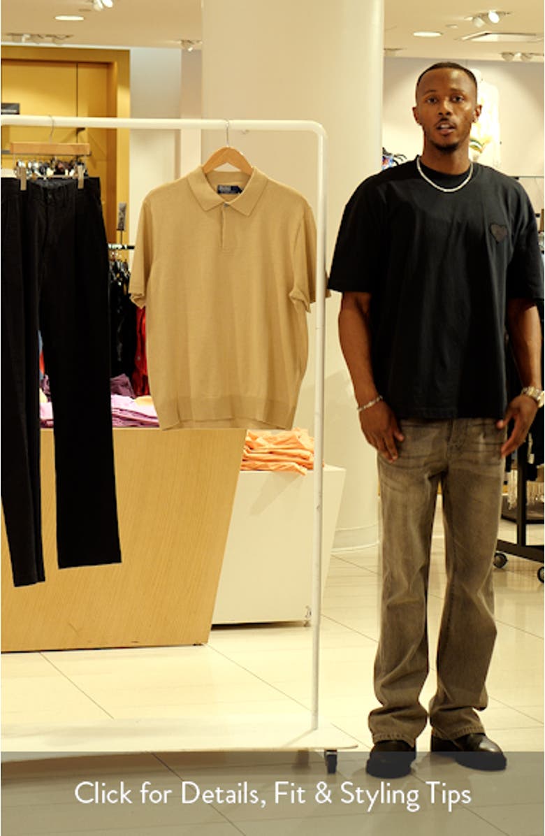 Short Sleeve Cotton Polo Sweater, sales video thumbnail