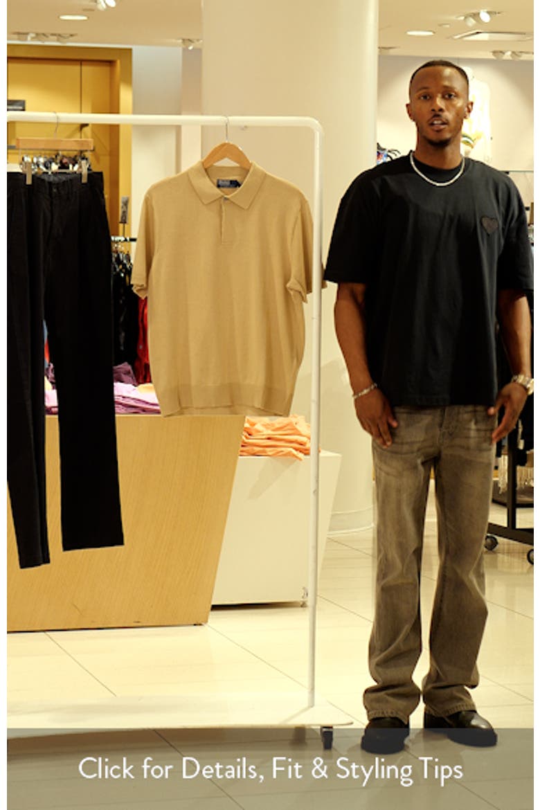 Short Sleeve Cotton Polo Sweater video