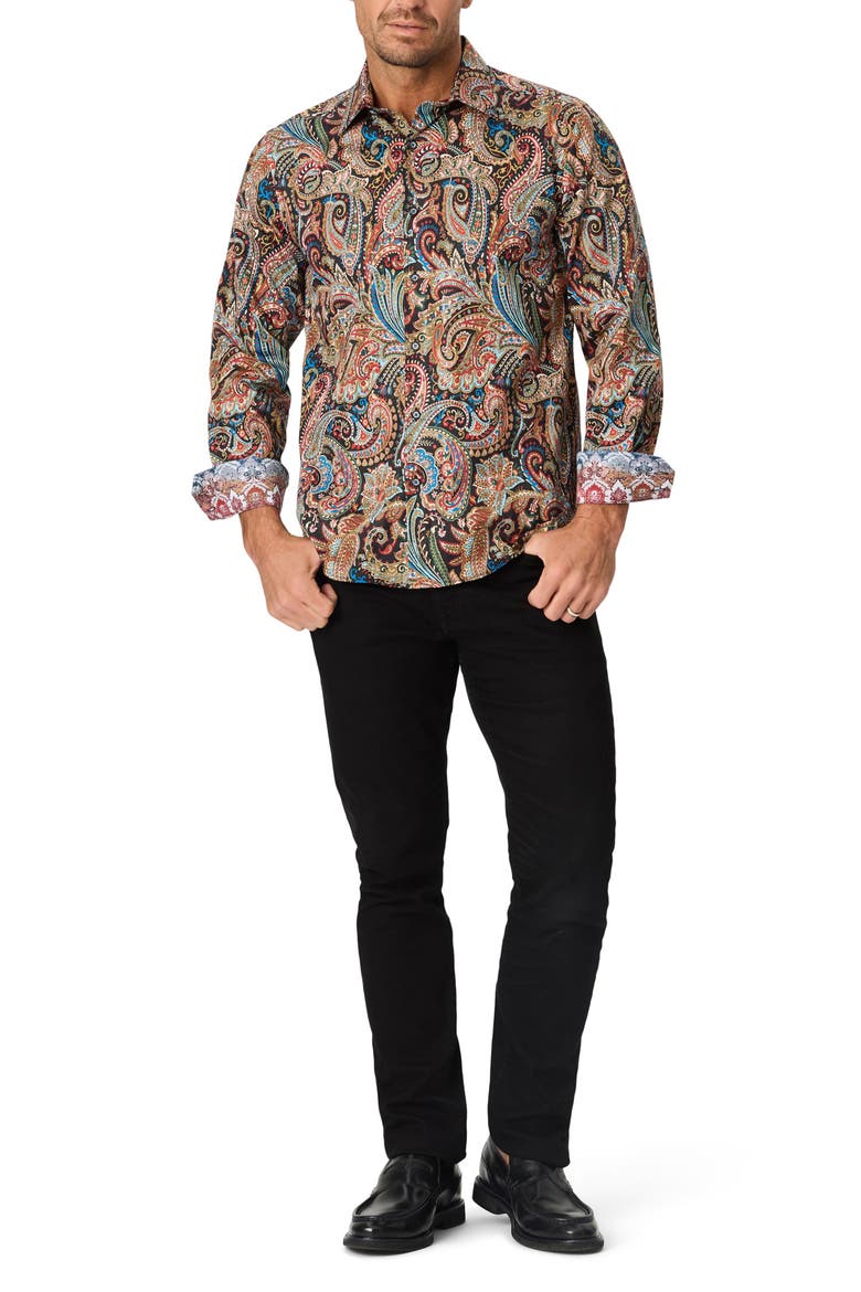 Ferncraw Long Sleeve Button Up Shirt, Alternate, color, MULTI