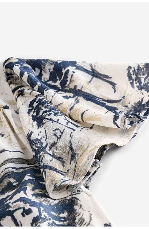 Next Print Tie Back Maxi Dress