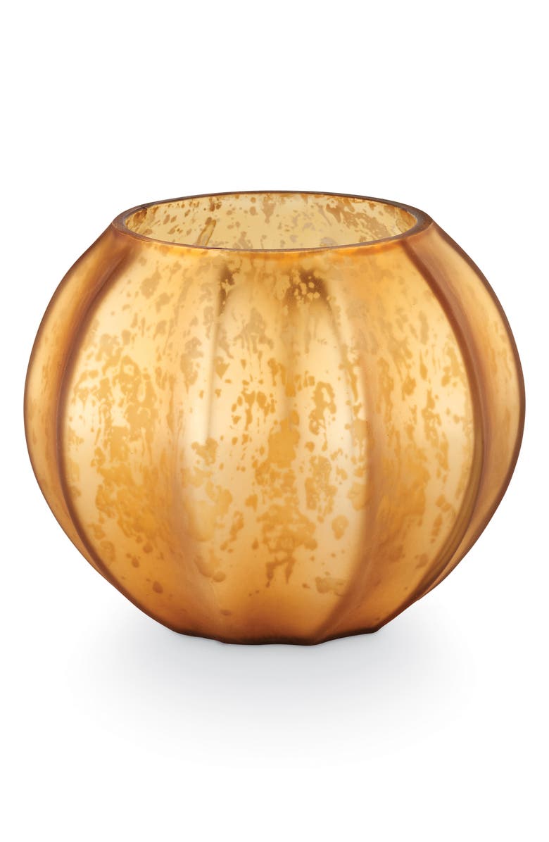 ILLUME<sup>®</sup> Mercury Leaves Glass Candle, Main, color, Gold
