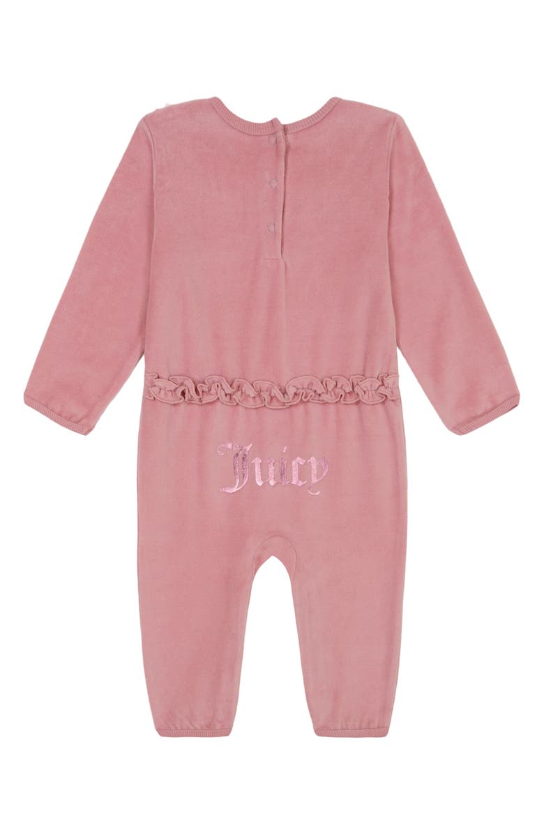 Juicy Couture Ruffle Collar Coverall, Alternate, color,