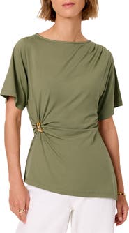 MINT VELVET Gathered Detail Top