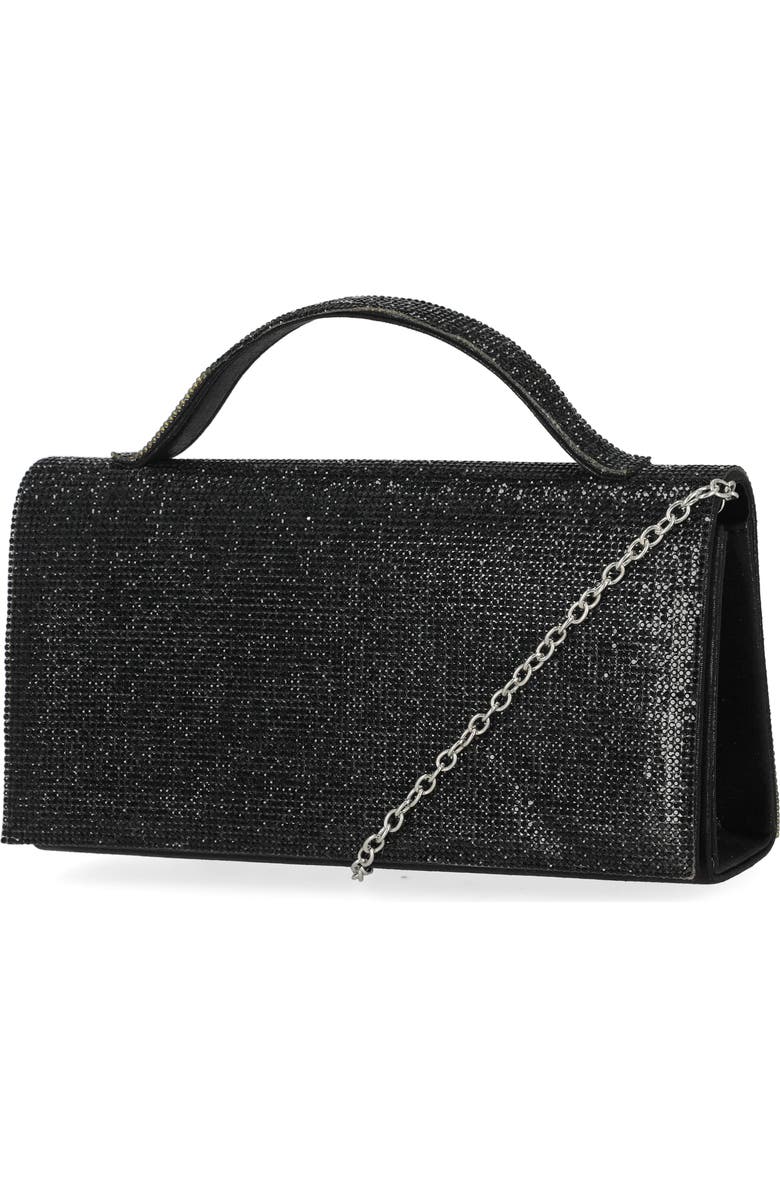 Jessica McClintock Felicia Rhinestone Embellished Top Handle Clutch, Alternate, color, 08N-Black