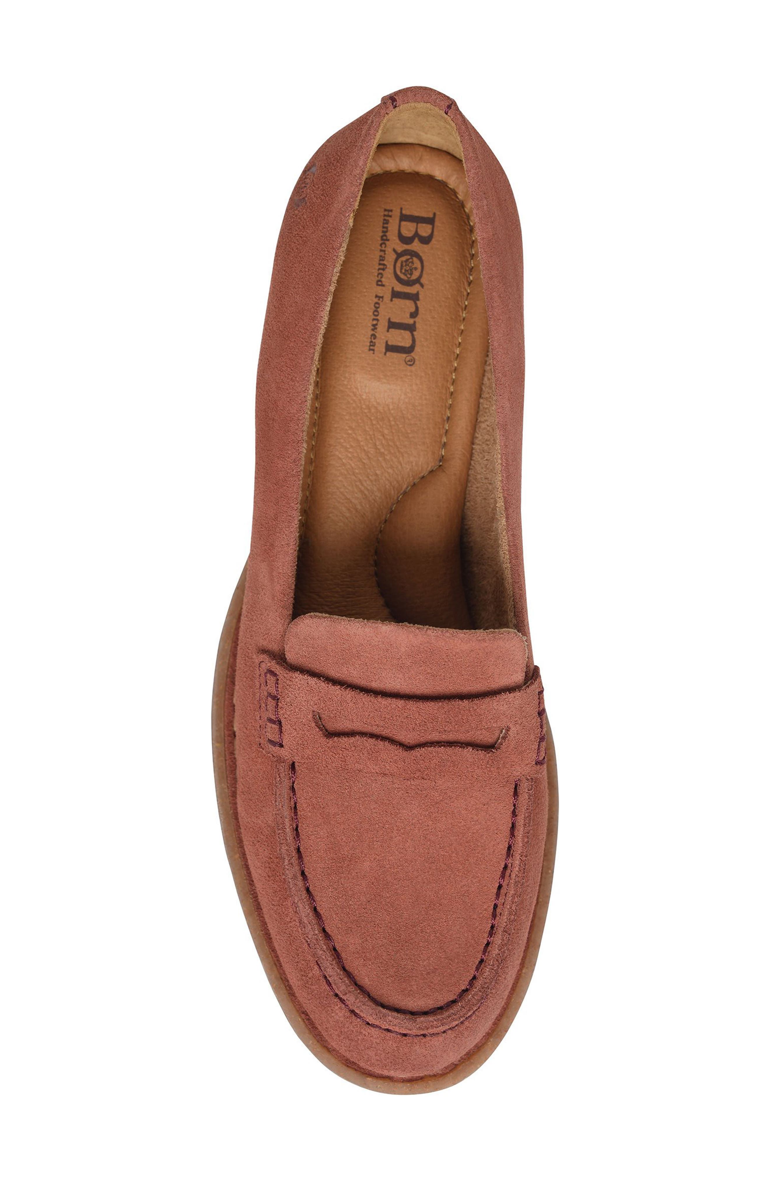 Børn Marlo Penny Loafer, Alternate, color, Rust Suede