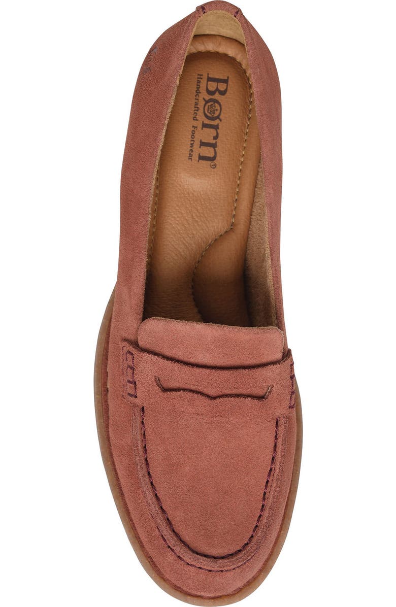 Børn Marlo Penny Loafer, Alternate, color, Rust Suede